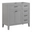 Meuble-lavabo 36 po sans lavabo, base d'armoire seulement, armoire de salle de bain avec tiroirs, structure solide et panneau en bois aggloméré-233308691-233308692