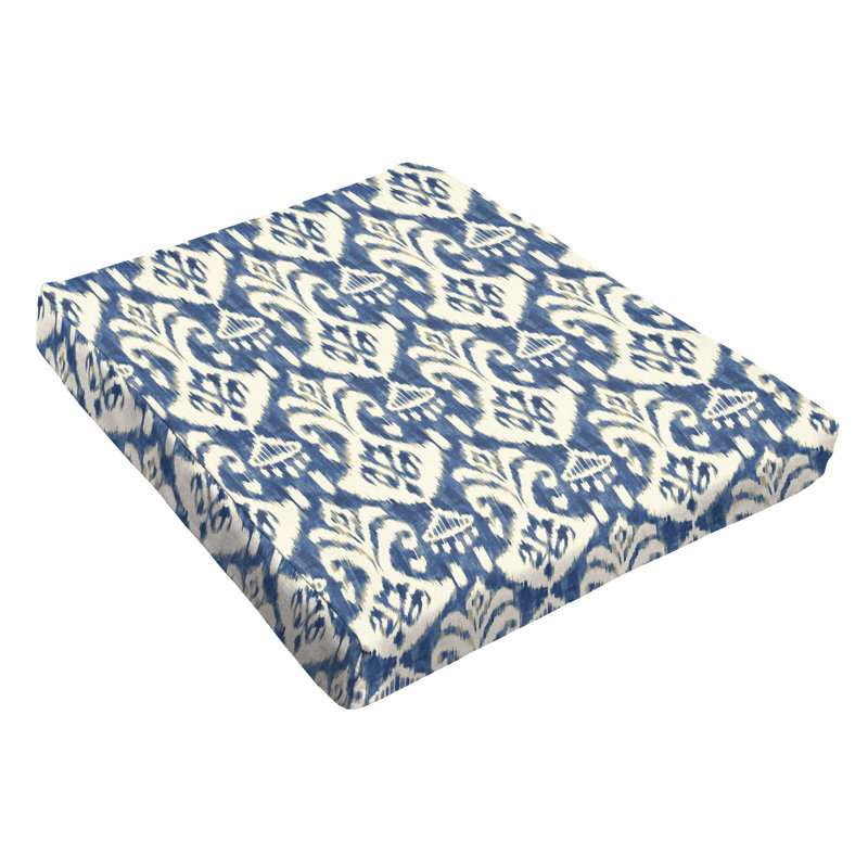 Outdoor 5'' Dining Chair Seat Cushion, Indigo, 5" H x 23" W x 27" D