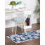 Tapis bleu marine à imprimé animalier Orbisonia-1361778286