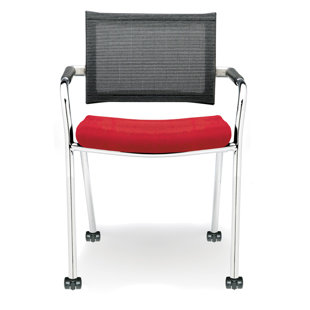 Chaise de salle d'attente en filet 23,5 "avec structure en métal