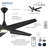 Switch 60" Led Smart Dual Mount Ceiling Fan-116794780-116794781