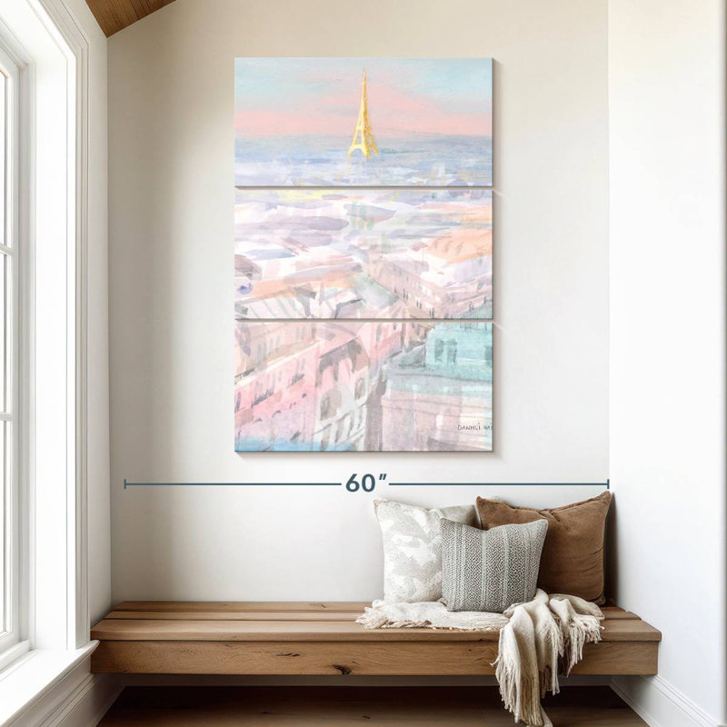 Nicci Pastel Paris VI, 50" H x 32" W