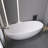 65" Freestanding Solid Surface Stone Resin Bathtub With Overflow