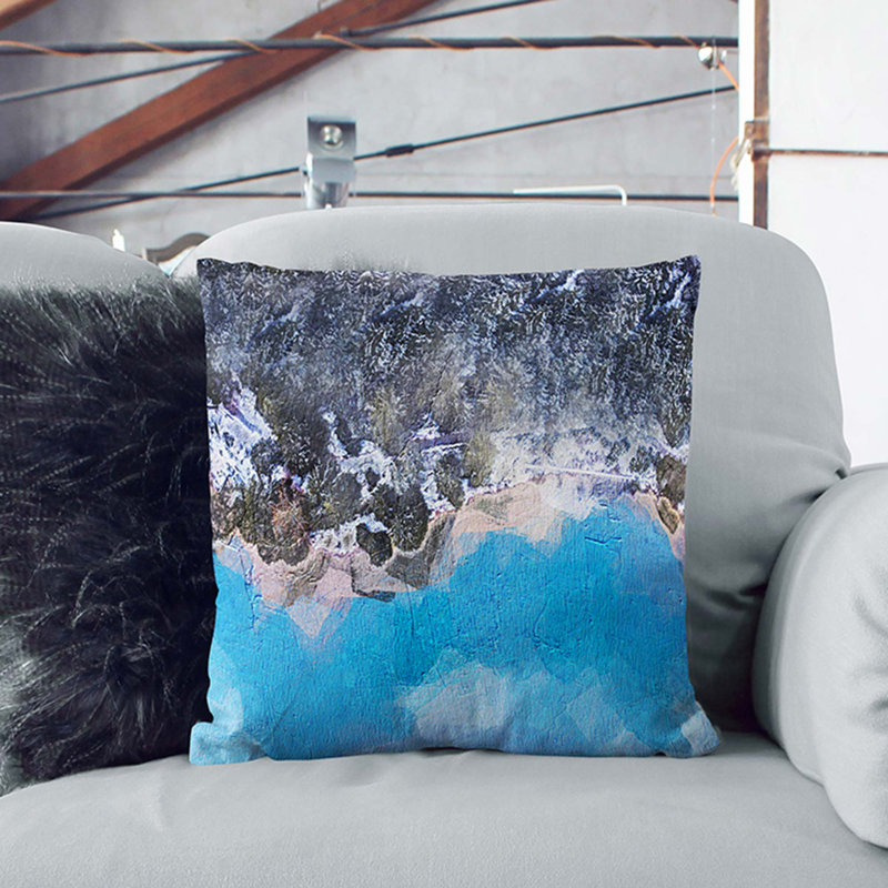 Square Throw Cushion, 55 x 55 cm, Stone