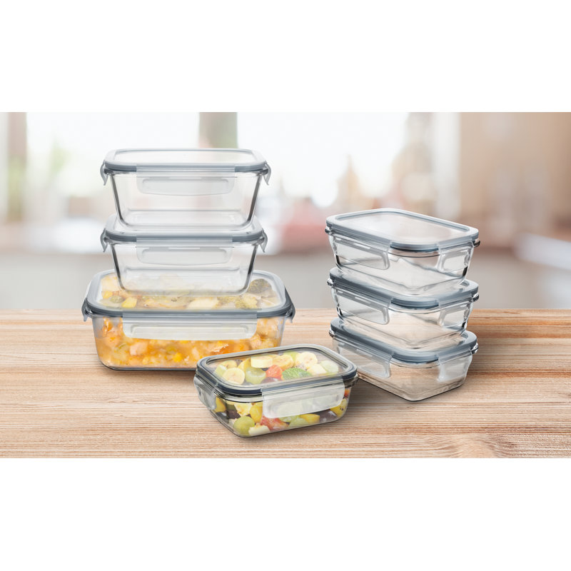 Contenant de préparation alimentaire avec couvercles hermétiques