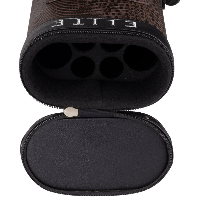 34" 2 Butts and 4 Shafts Leather Pool Cue Case, Brown