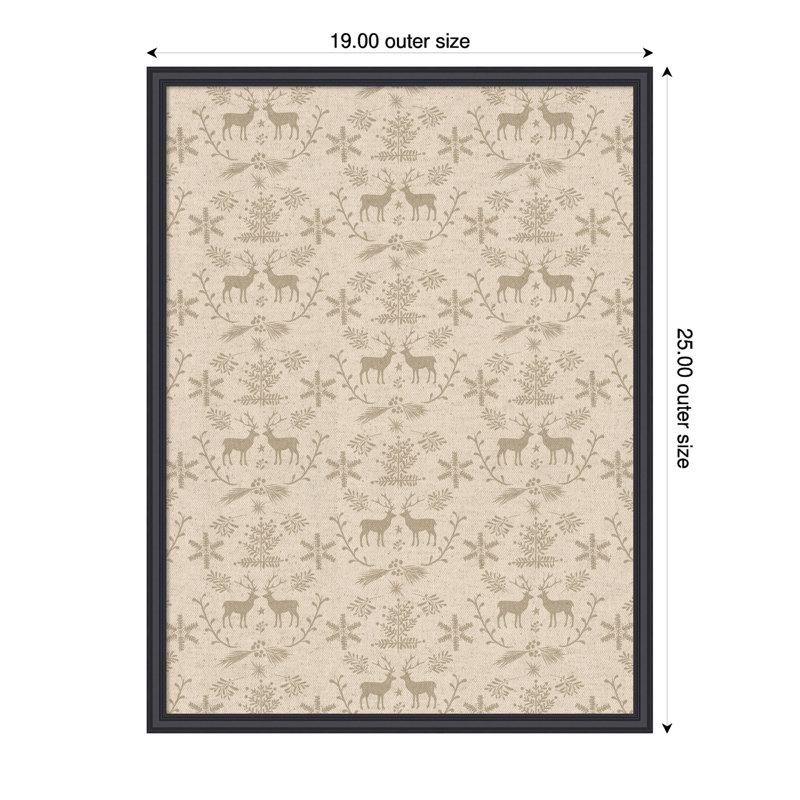 Rangement mural encadré en tissu, H 25 po x l 19 po