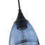1 luminaire suspendu en fer de verre à intensité variable bleu foncé