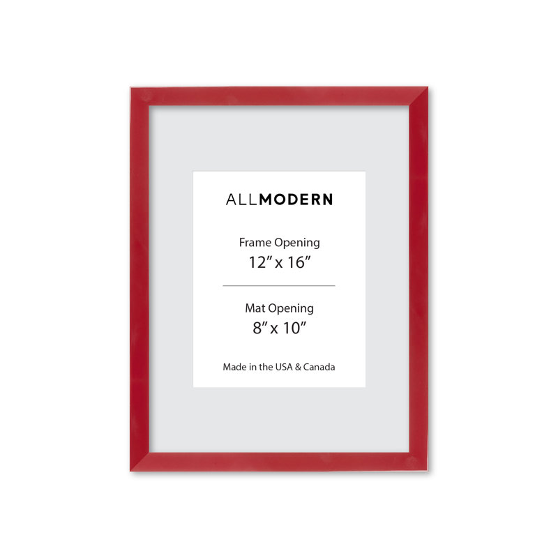 Cadre photo en bois massif Willin, L 24 po x H 36 po, Rouge