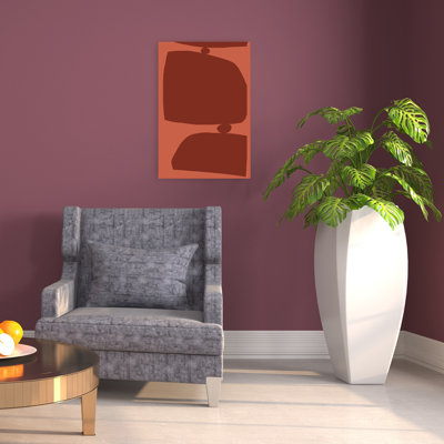 Balanced Earth Tones Abstract Contemporary Geometric Wall Art Print 1 Piece Wrapped Canvas Wall Art