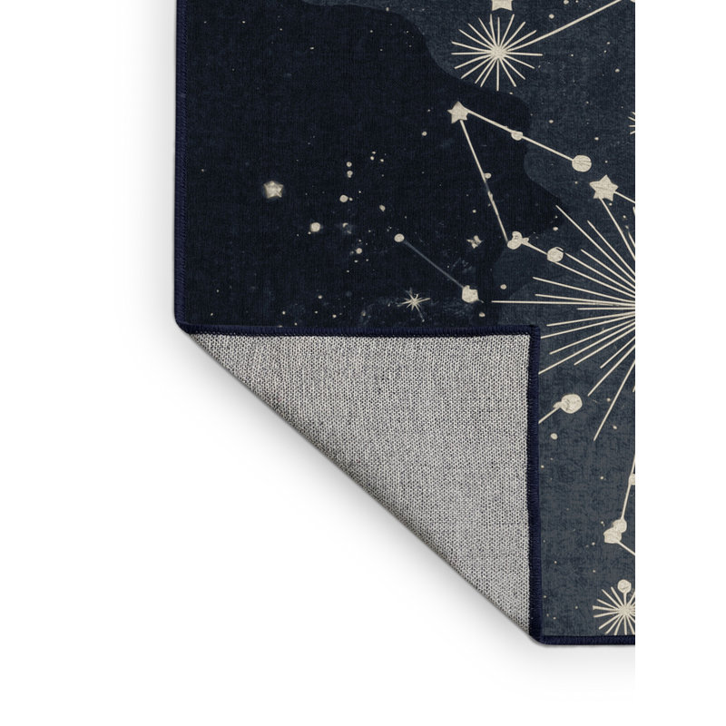 Tapis gris chic et délavé à la machine lavable à la machine Orys, 8 x 12