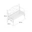 Tennyson Powder Coated Steel Outdoor Bench