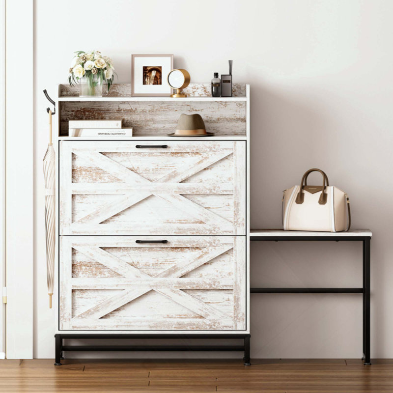 Armoire à chaussures, armoire à chaussures d'entrée de maison, armoire de rangement pour balcon d'entrée, étagère à chaussures de grande capacité