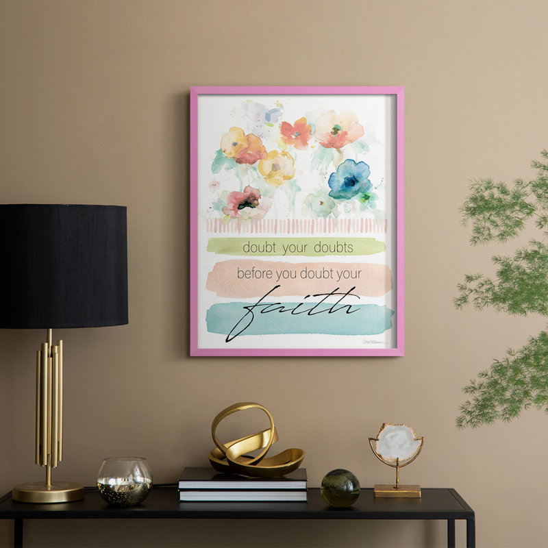 «Doute vos doutes», Rose, H 11 po x l 9 po