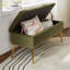 Banc de rangement rembourré en velours Kajana-1744313859