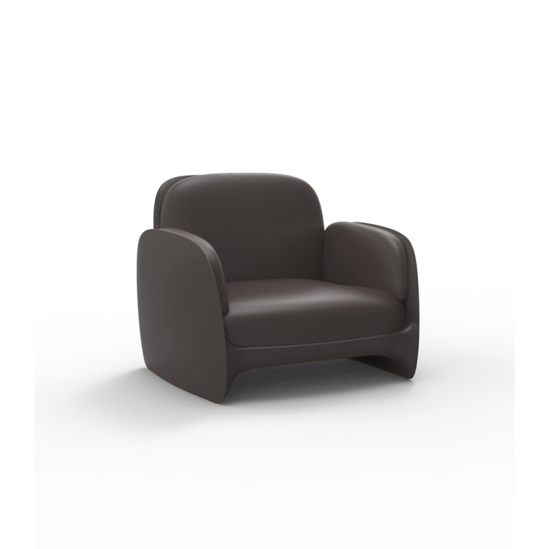 Fauteuil avec coussins Pezzettina, Bronze