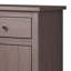 Table de chevet Stav, 1 tiroir et porte, 25 pouces, style planche, bois massif-100783548