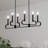 Black Rotating Candle Chandelier
