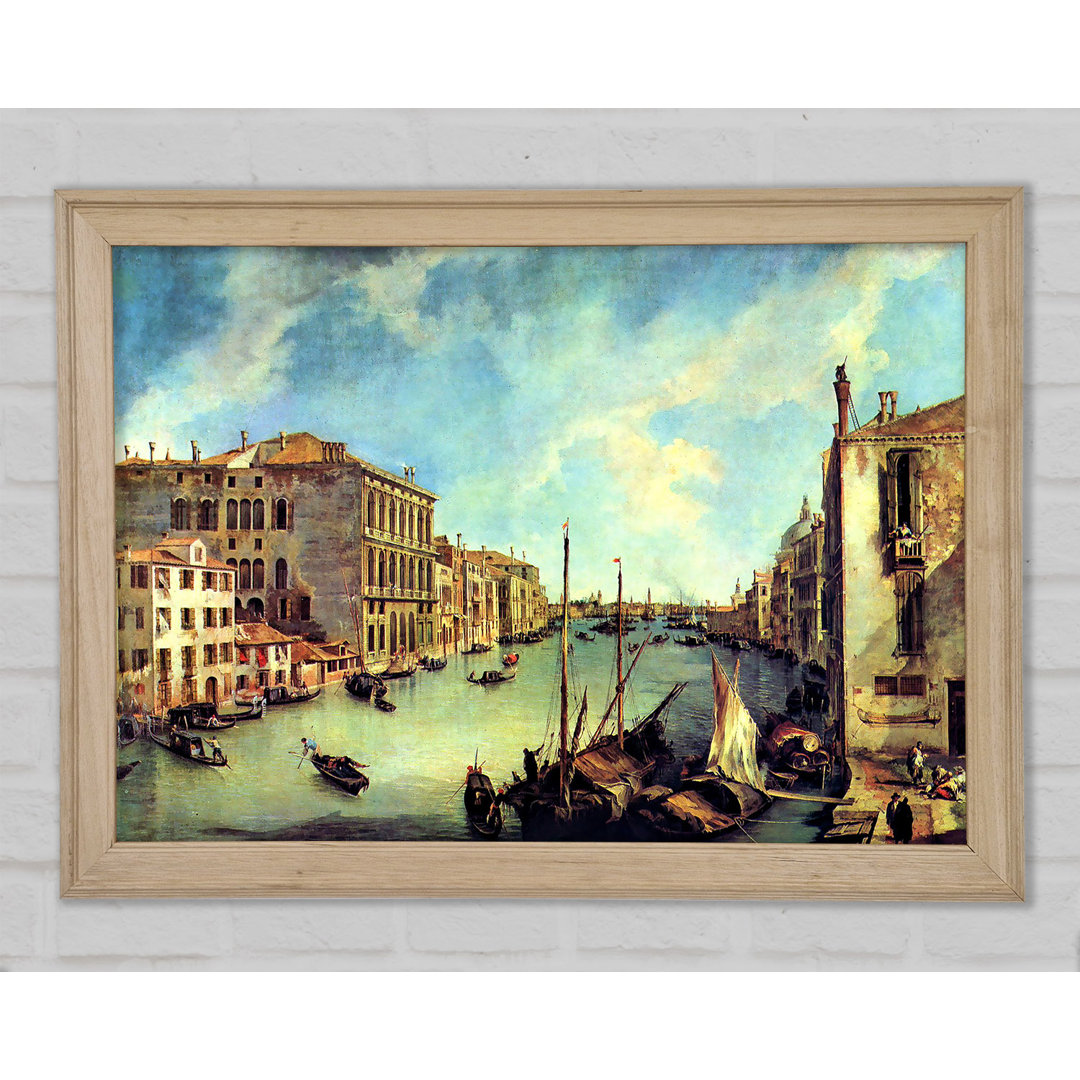 Canaletto Großer Kanal bei San Vio - Einzelner Bilderrahmen Kunstdrucke