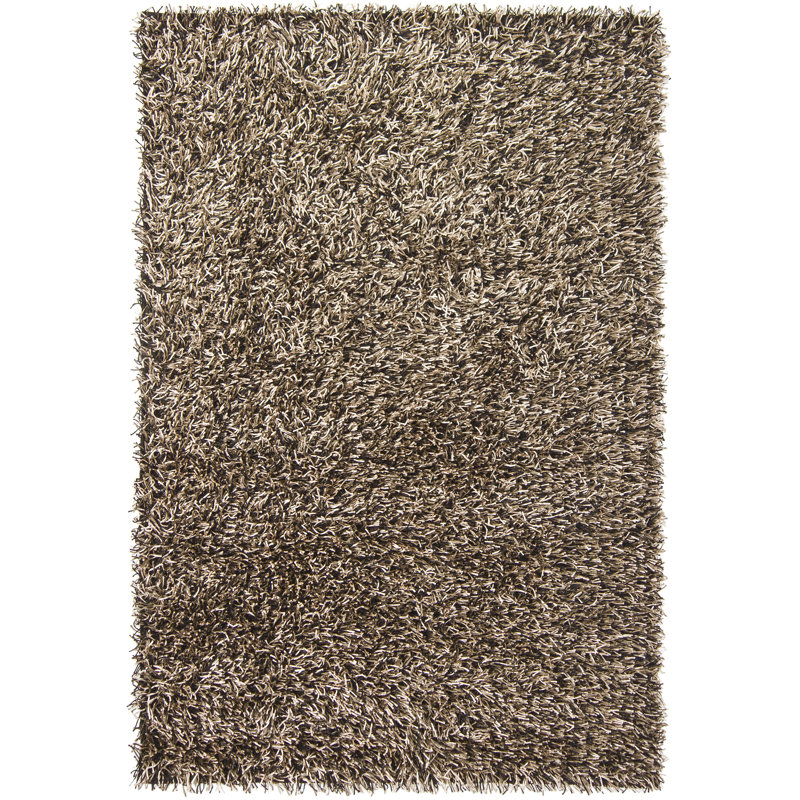 Tapis contemporain tissé à la main Everly Quinn Fanetta - noir / crème / olive, Rectangle 7 pi 9 po x 10 pi 6 po