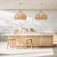 Luminaire suspendu en rotin Oceania Cone Brown