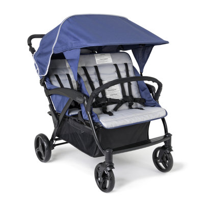 Gaggle Foldable Multi-Child Stroller with Storage