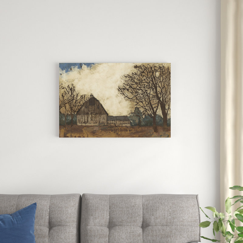 " Erstwhile Barn I " Painting Print, 20" H x 30" W x 1.25" D