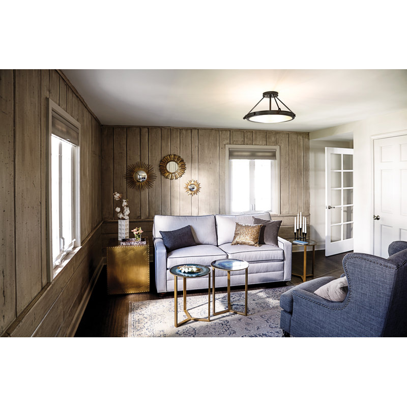 Collier Four-Light Semi-Flush Mount Ceiling Light - Black Oxide