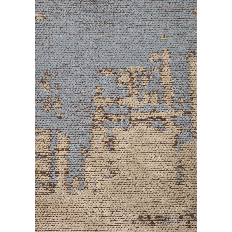 Bentely Abstract Hand Loom Indoor / Outdoor Area Rug, Rectangle 7'10" x 9'10"