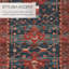 Tapis rouge / bleu en laine touffeté à la main Corla-1824013850