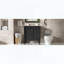 Meuble-lavabo avec lavabo en céramique, deux portes à fermeture douce, pieds en bois massif et tablette réglable, noir-2024271249-2024271258