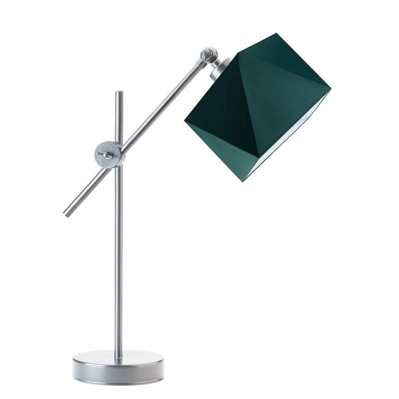 Cabezas Adjustable Metal Desk Lamp, Bottle Green