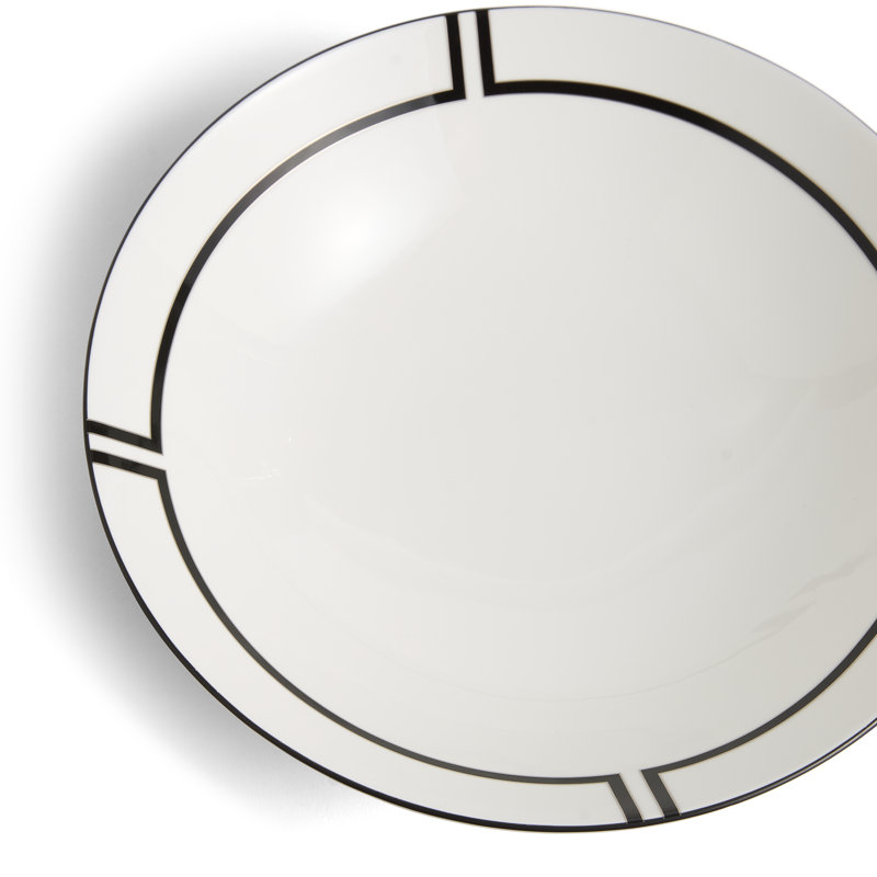 Vera Wang Luxe Graphite 11.2in Round Serving Bowl
