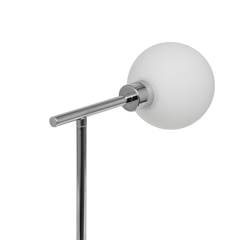 Califano Metal Lamp Base Lamp, Chrome