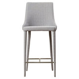Adaurd Upholstered Counter Stool with Metal Frame