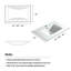 36 po. Meuble-lavabo blanc 36 po, espace de travail Scratch Ample Toit pour meuble-lavabo 36 po, conformité, résistance aux dommages, espace de rangement
