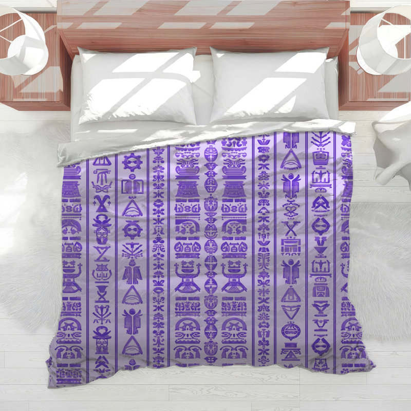 Édredon mauve, Lit simple