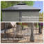 Abri de jardin en métal Outsunny