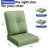 Outdoor 4" Deep Seat Cushion Set - Olefin Fabric, Weather-Resistant & Fade-Resistant, 6 Colors Optional-51979988-51979986