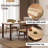 82.68"Modern minimalist extendable kitchen island dining table