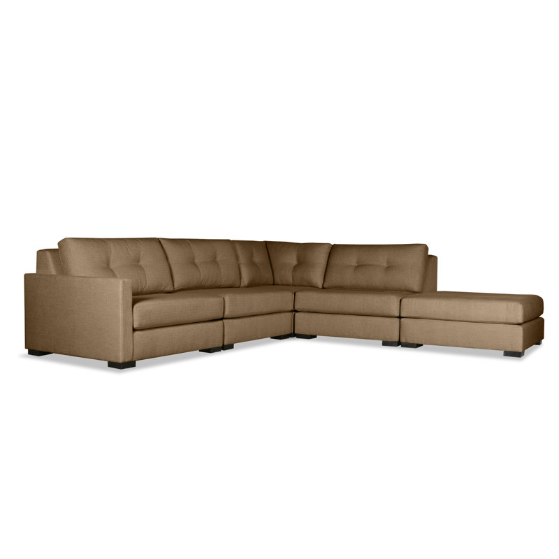 Seda Upholstered Sectional Symmetrical, Off White Revolution®, Right Hand Facing