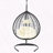 Egg Swing Chair Foldable Sturdy Frame Plush Cushion-1412669949-1412670978