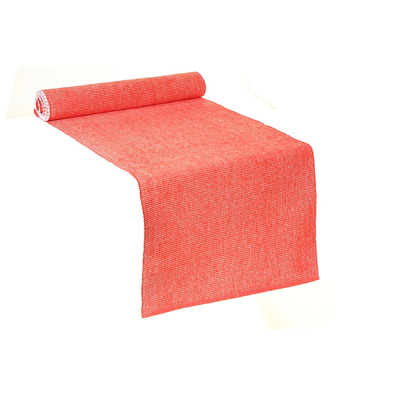 Solid Color Cotton Blend Table Runner, 63" x 13", Orange