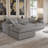 Kenda 4 - Piece Slipcovered Sectional-1313800226