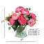 Arrangement floral pivoine rose dans un vase
