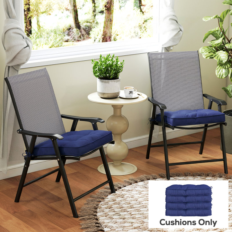 Outdoor Seat Cushion Set, Blue