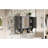 35'' Wall Mounted Bathroom Mirror Cabinet With 3 Doors, Gray Finish And High - Definition Vision X 28.7'' For Bathroom, Bedroom Or Living Room, Exquisite Craftsmanship-1876678746