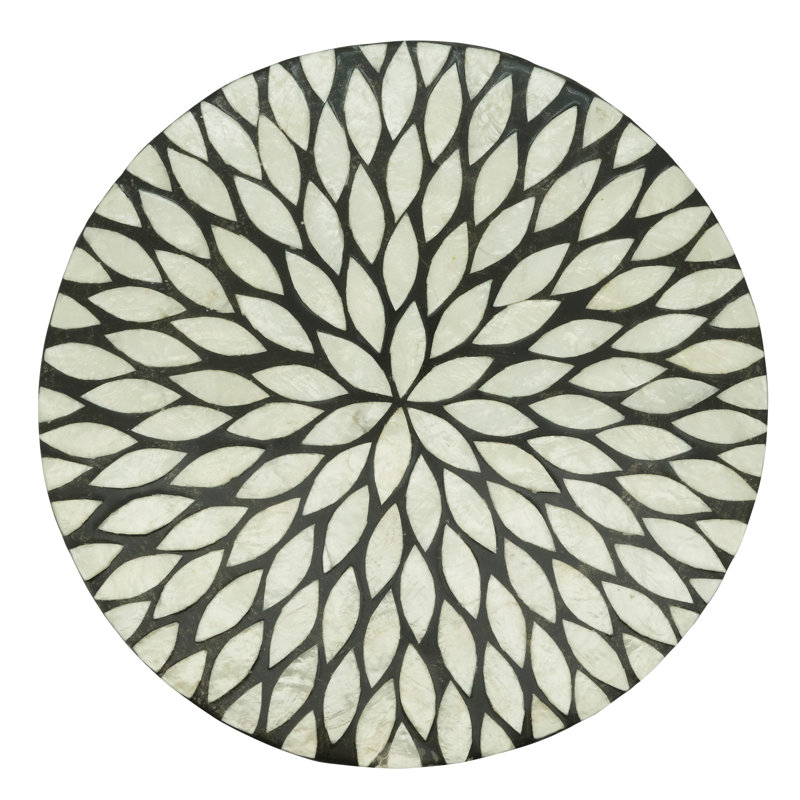 Talaria Collection 50% Capiz Shell - 50% Resin No Pattern Round Placemat