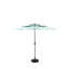 Parasol automatique 10 pi avec structure en aluminium à 3 niveaux - Patio