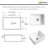 24 Inch Small Farmhouse Kitchen Sink, White Fireclay Drop In Single Bowl Undermount Kitchen Sink for Small Space with Drainboard & Strainer